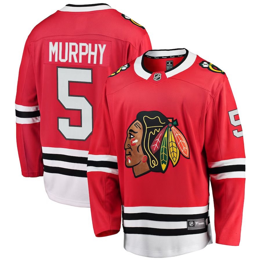 Men Chicago Blackhawks 5 Connor Murphy Fanatics Branded Red Breakaway Player NHL Jersey